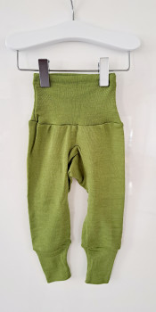 Cosilana Baby-Hose mit Bund Wolle/Seide HELLGRÜN