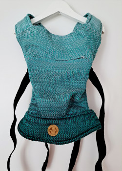 LennyLamb Puppentragehilfe mit Schnallen OMBRE GREEN