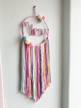 Preview: Personalisierter / individueller Traumfänger mit Namen oder Worten