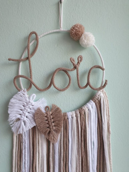 Preview: Personalisierter / individueller Traumfänger mit Namen oder Worten