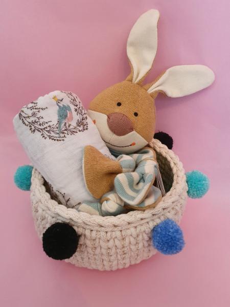 Osterkörbli Baby Blau