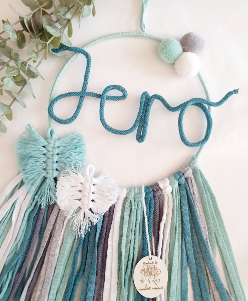 Personalisierter / individueller Traumfänger mit Namen oder Worten