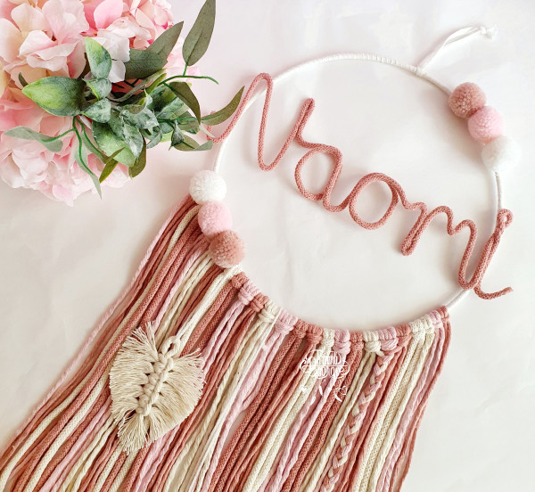 Personalisierter / individueller Traumfänger mit Namen oder Worten