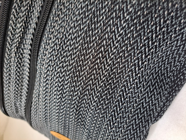 LennyLamb Bauchtasche GROSS - HERRINGBONE - OMBRE GREY - BLACK